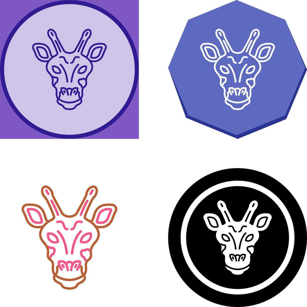 Giraffe Icon Design vector