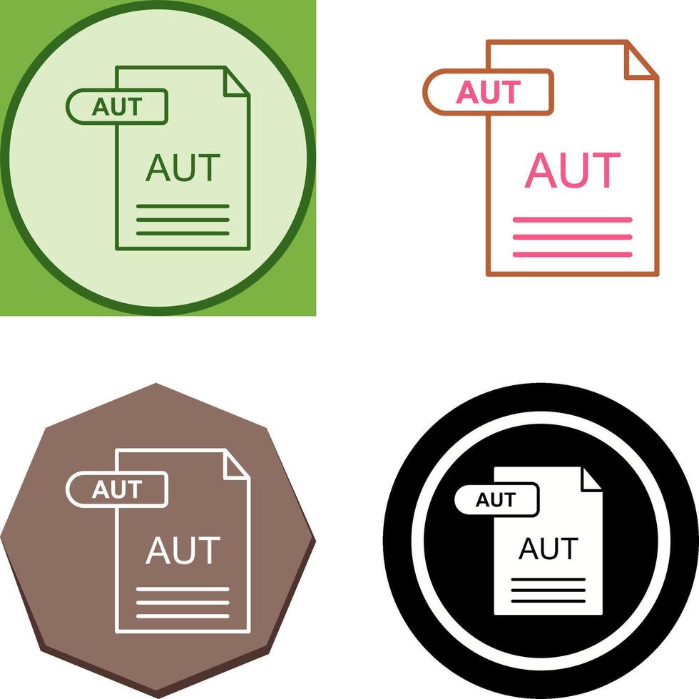 AUT Icon Design vector
