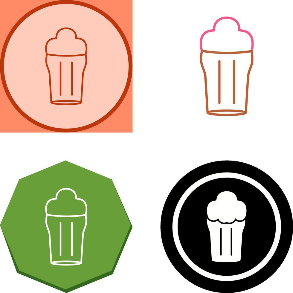 Pint of Beer Icon Design vector
