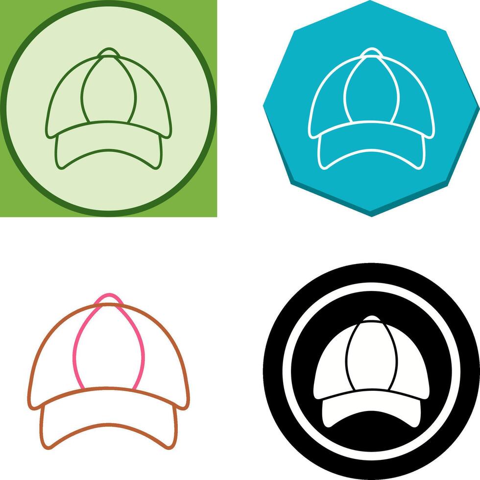 P Cap Icon Design vector