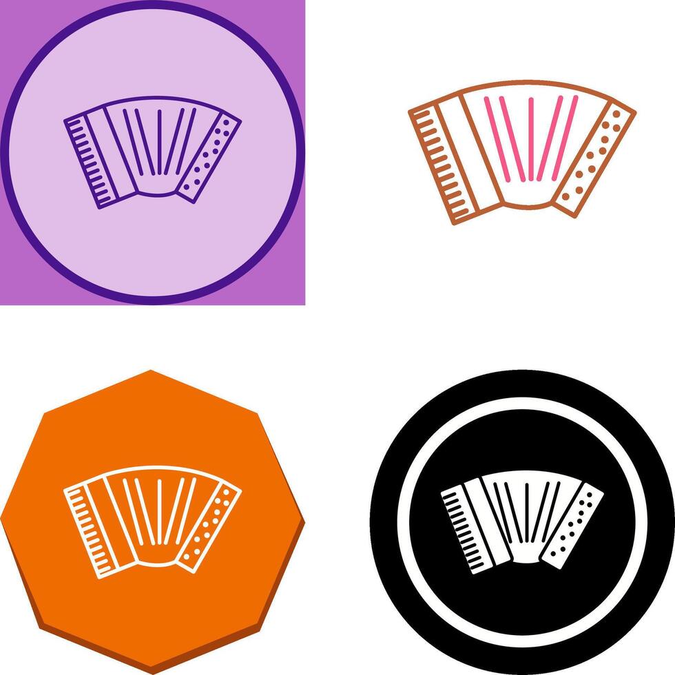 Accordion Icon Design vector