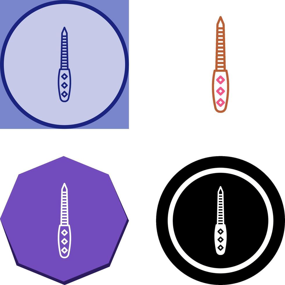 Nail File Icon Design vector