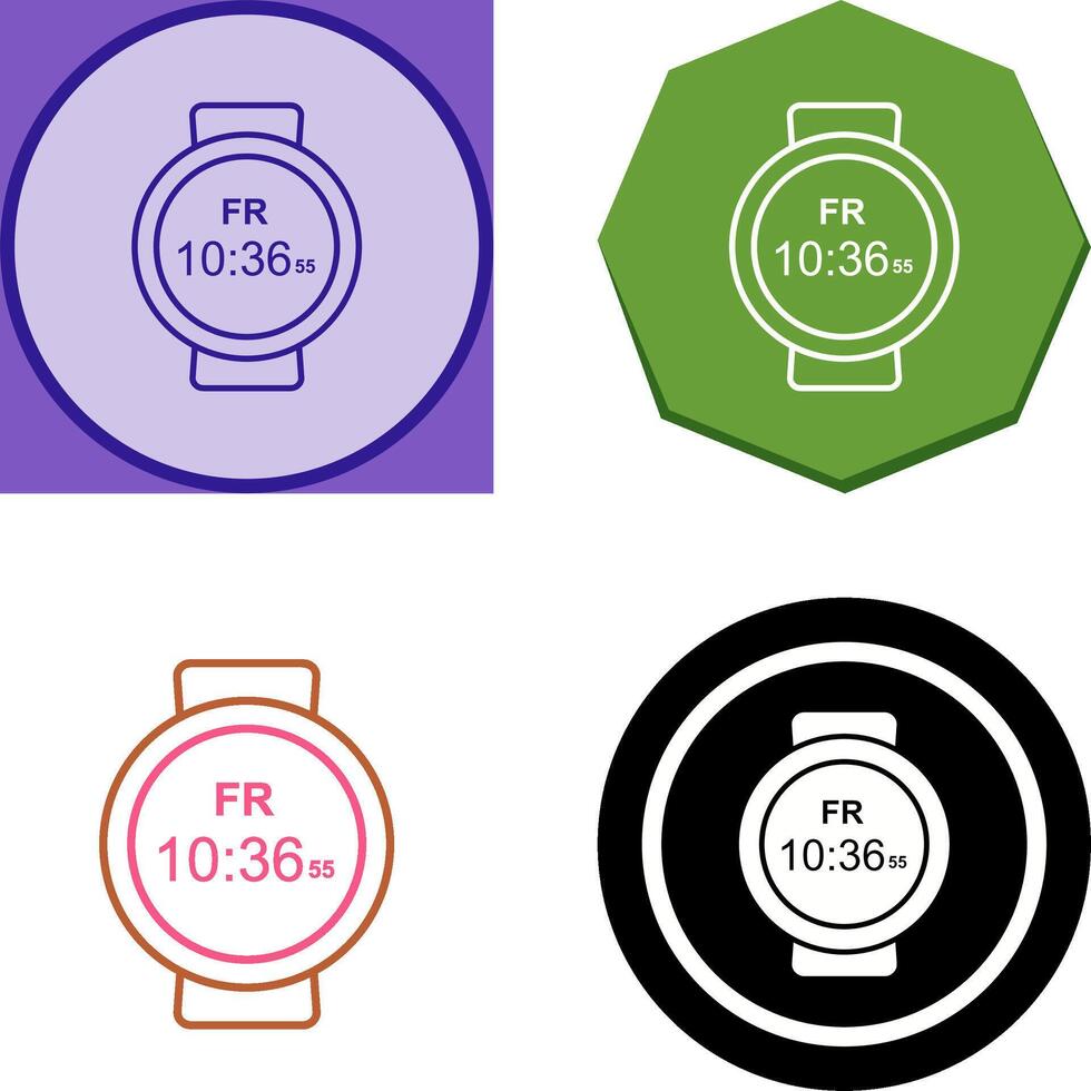 Sports Watch Icon Design vector
