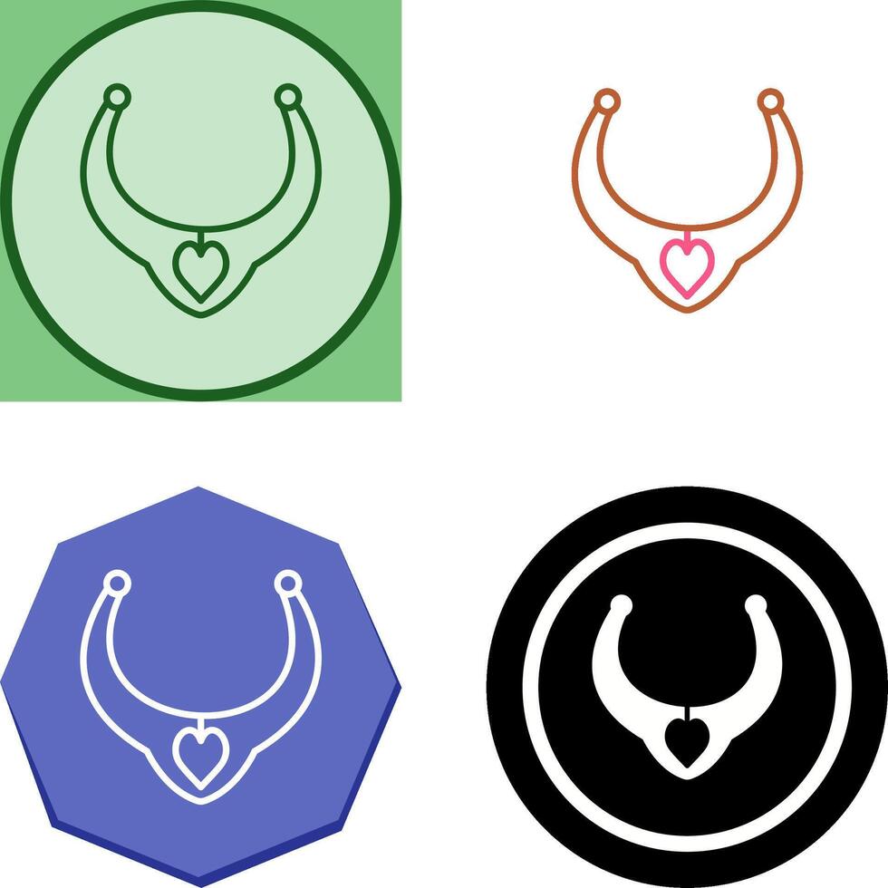 Necklace Icon Design vector