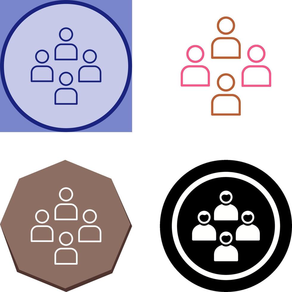 Network Group Icon Design vector