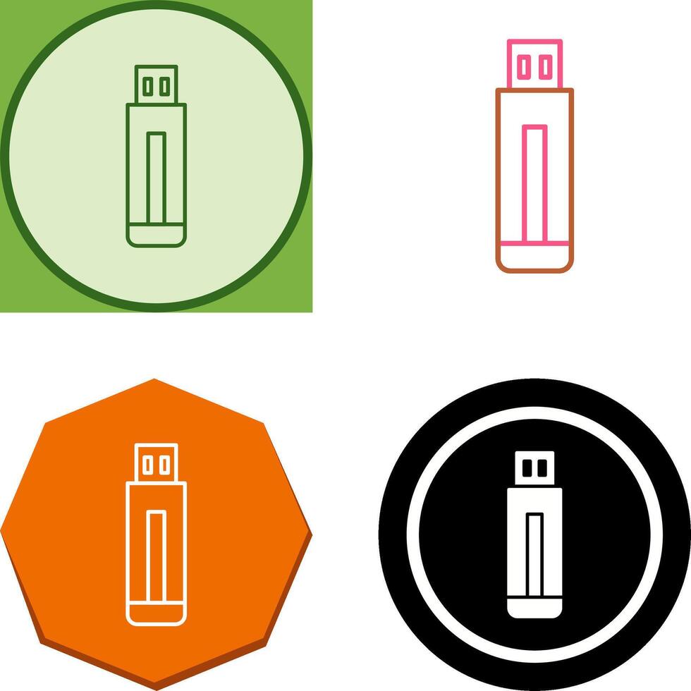 USB Drive Icon Design vector