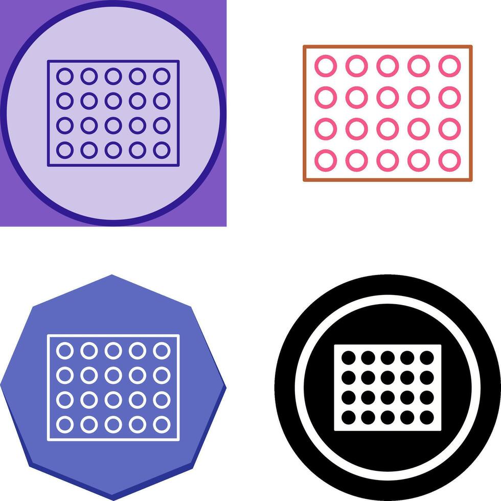 Colored Palette Icon Design vector