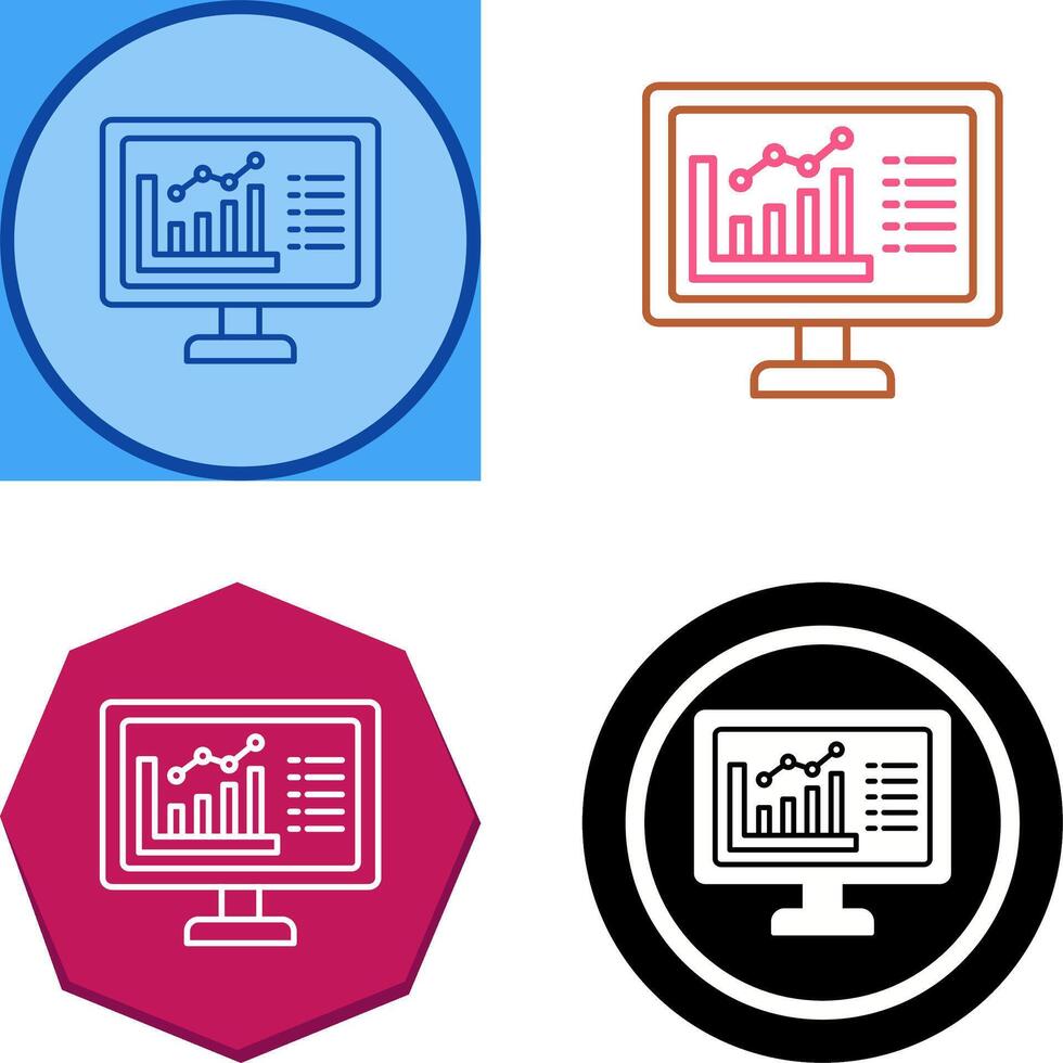 Graph Icon Design vector