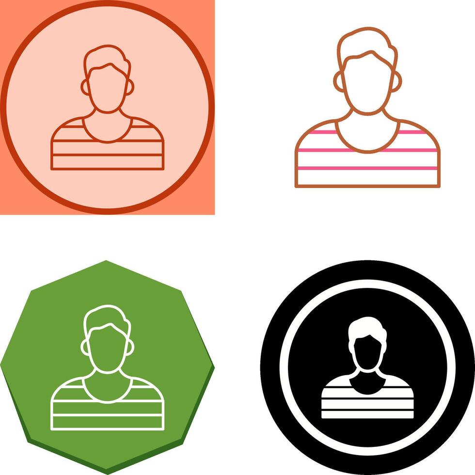Prisioner Icon Design vector