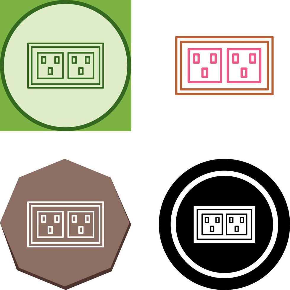 Socket Icon Design vector