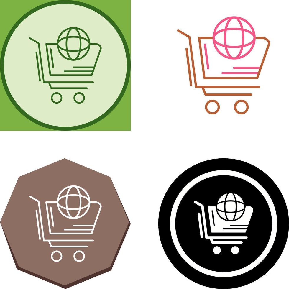 World Shopping Icon Design vector
