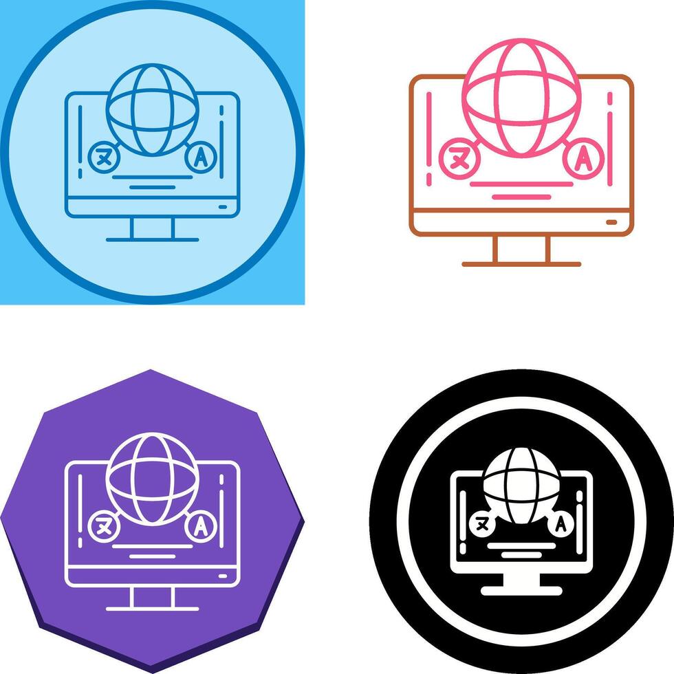 Language Icon Design vector