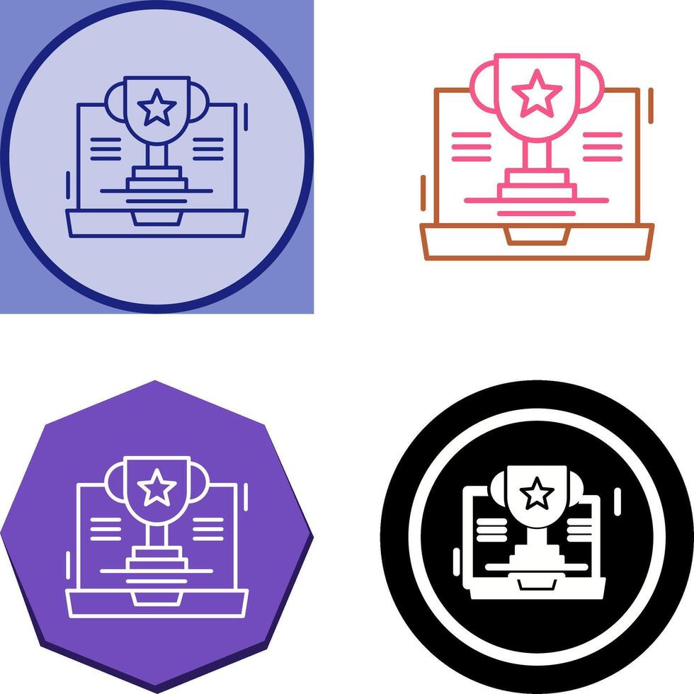 Trophy Icon Design vector