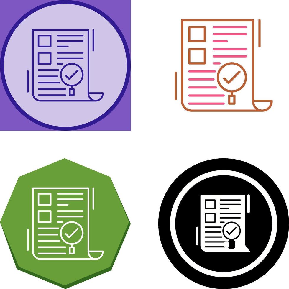 SEO Audit Icon Design vector