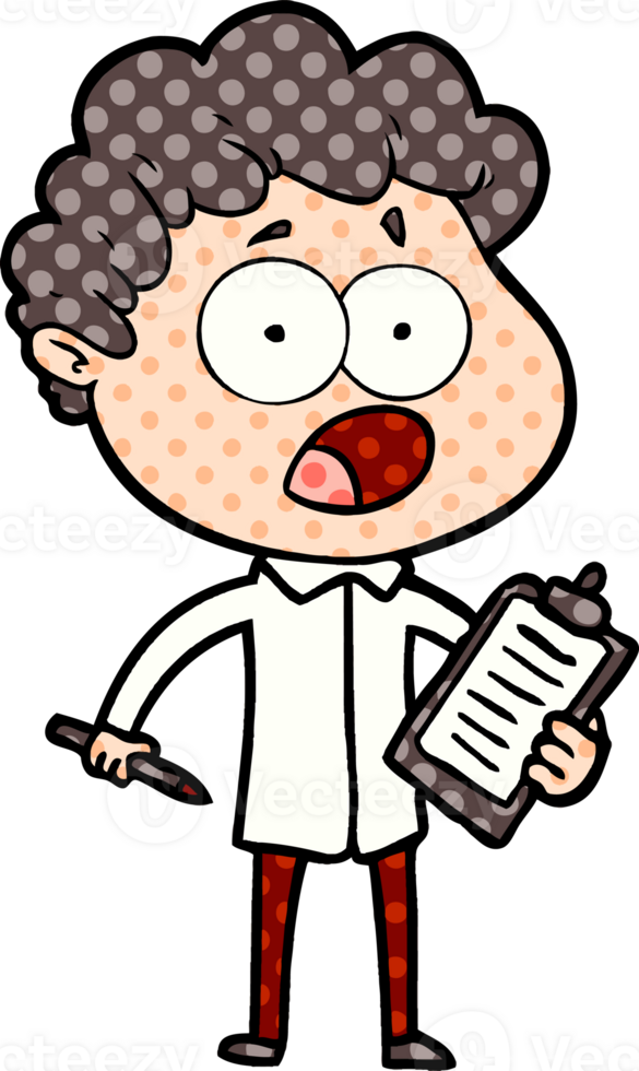 cartoon man gasping in surprise png