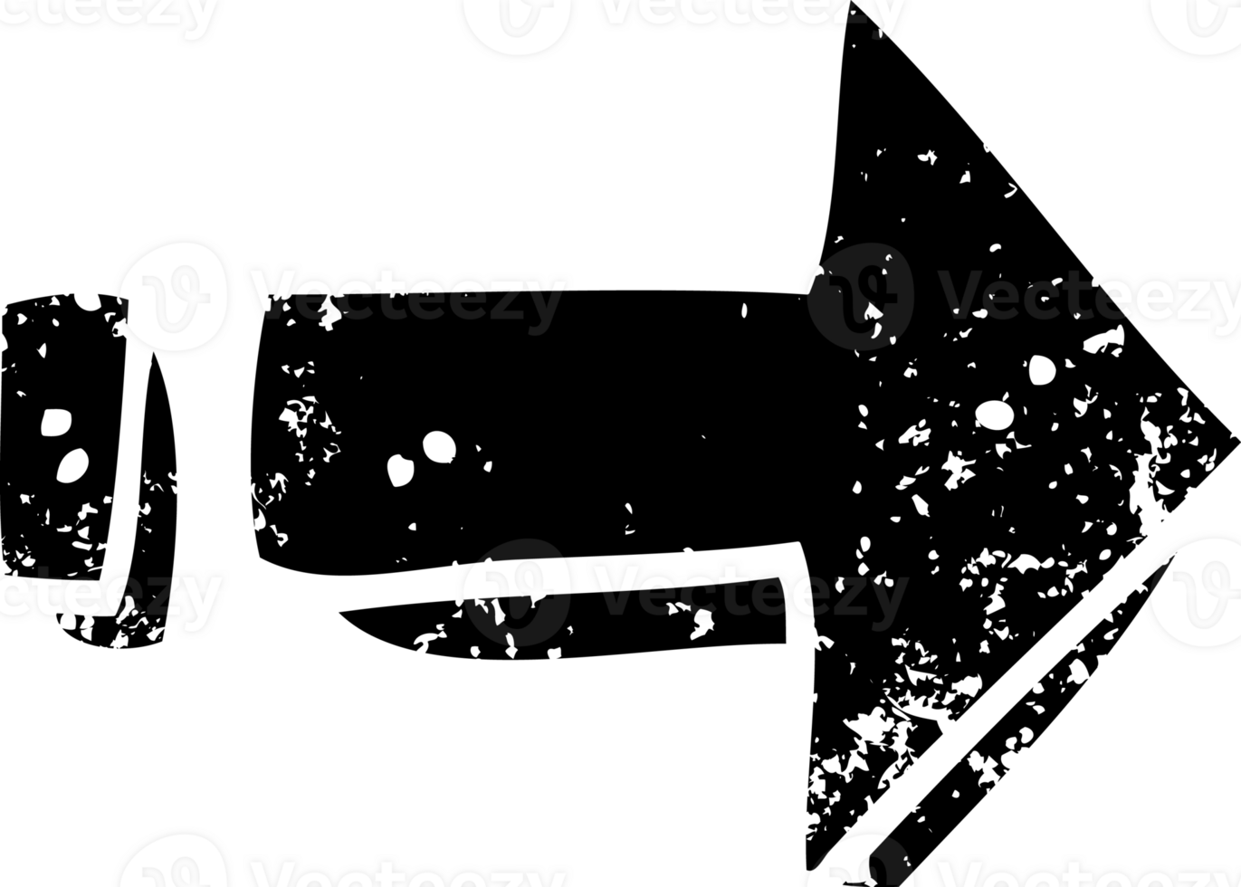 line drawing cartoon arrow pointing direction distressed icon png