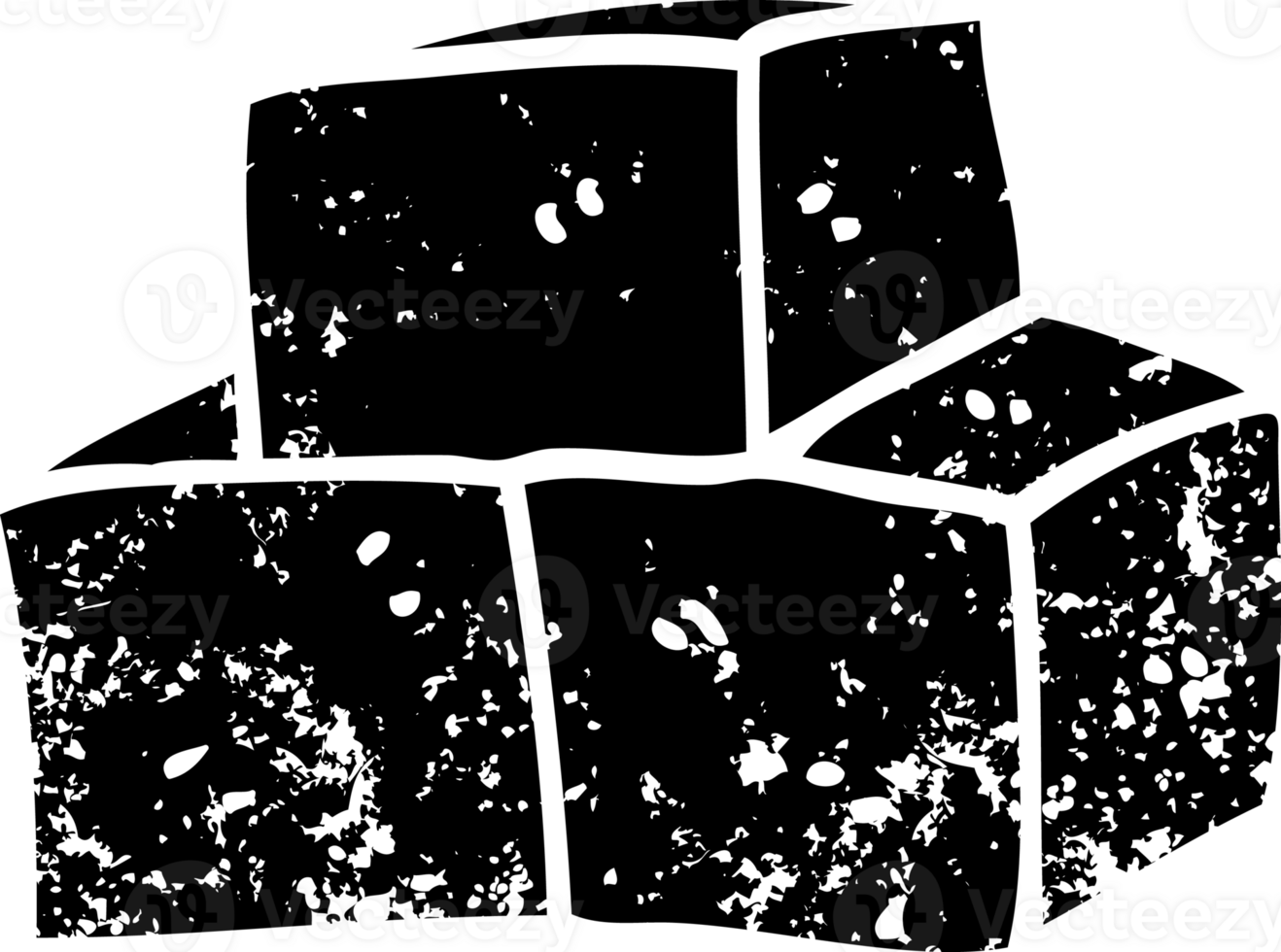 line drawing cartoon breeze blocks distressed icon png
