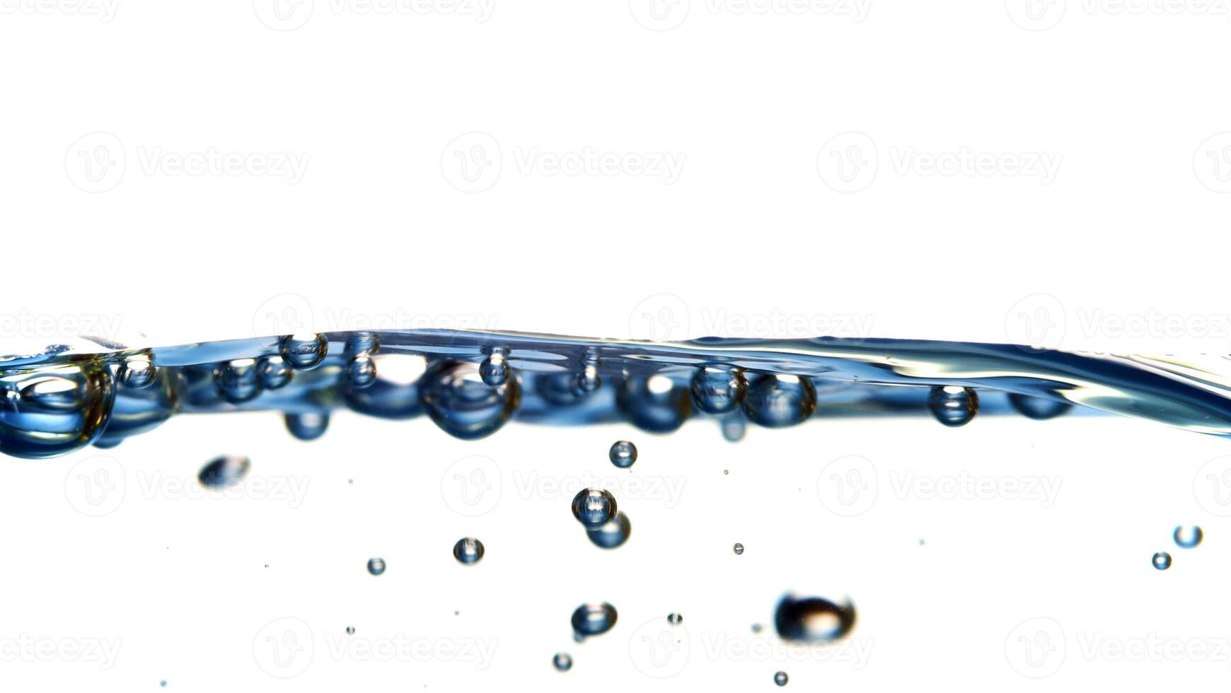Fresh water with waves and bubbles photo