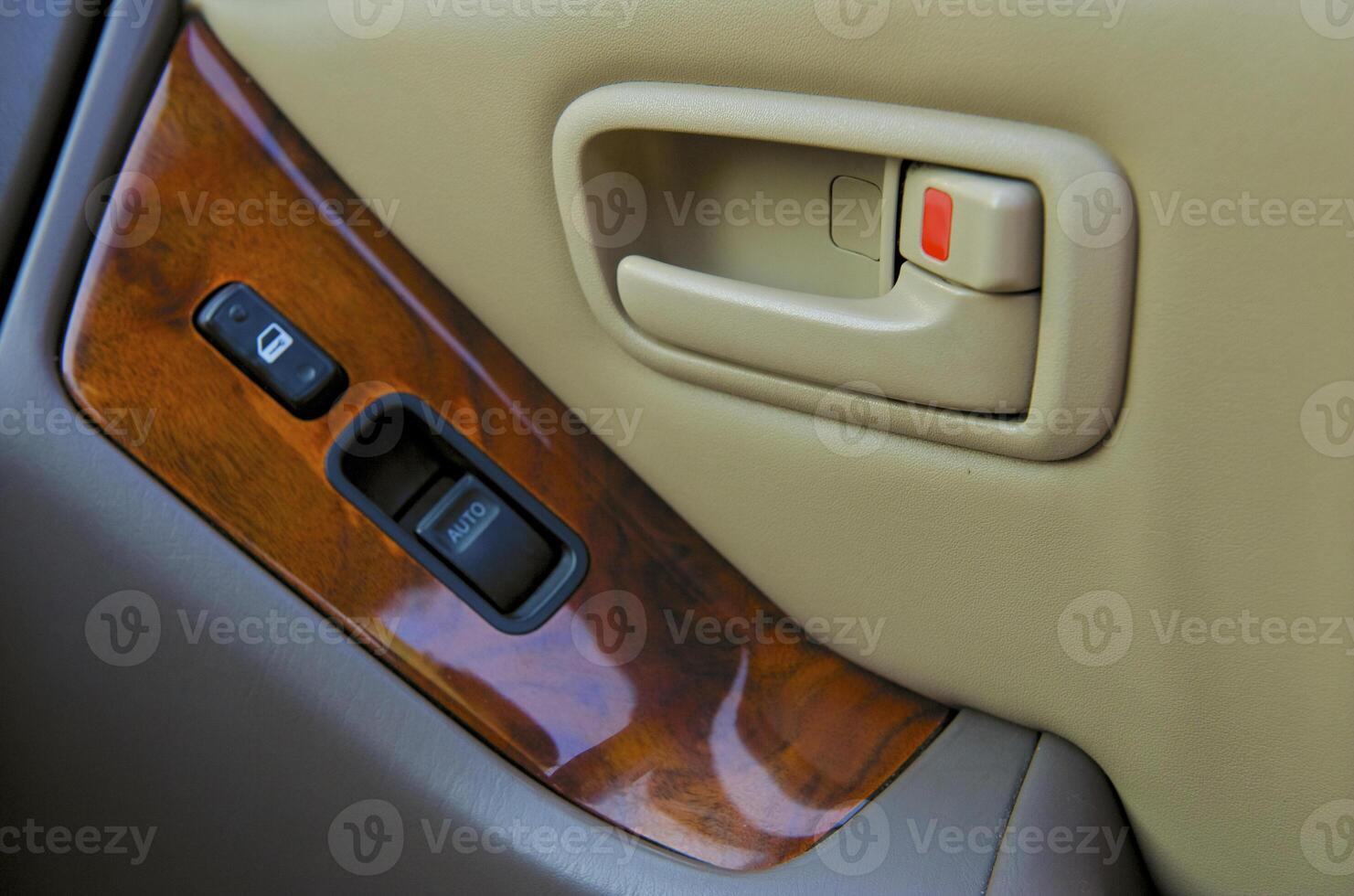 close-up details of automobile's interior photo