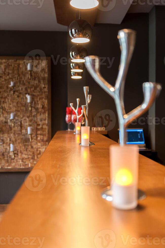 Interior of a fashion wine shop photo