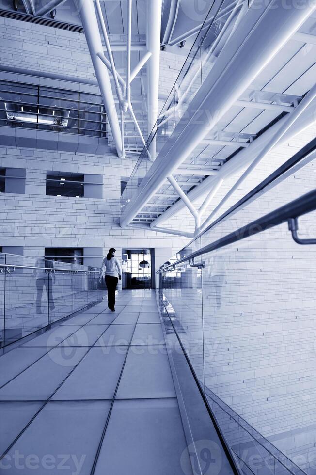 modern hall inside office center photo