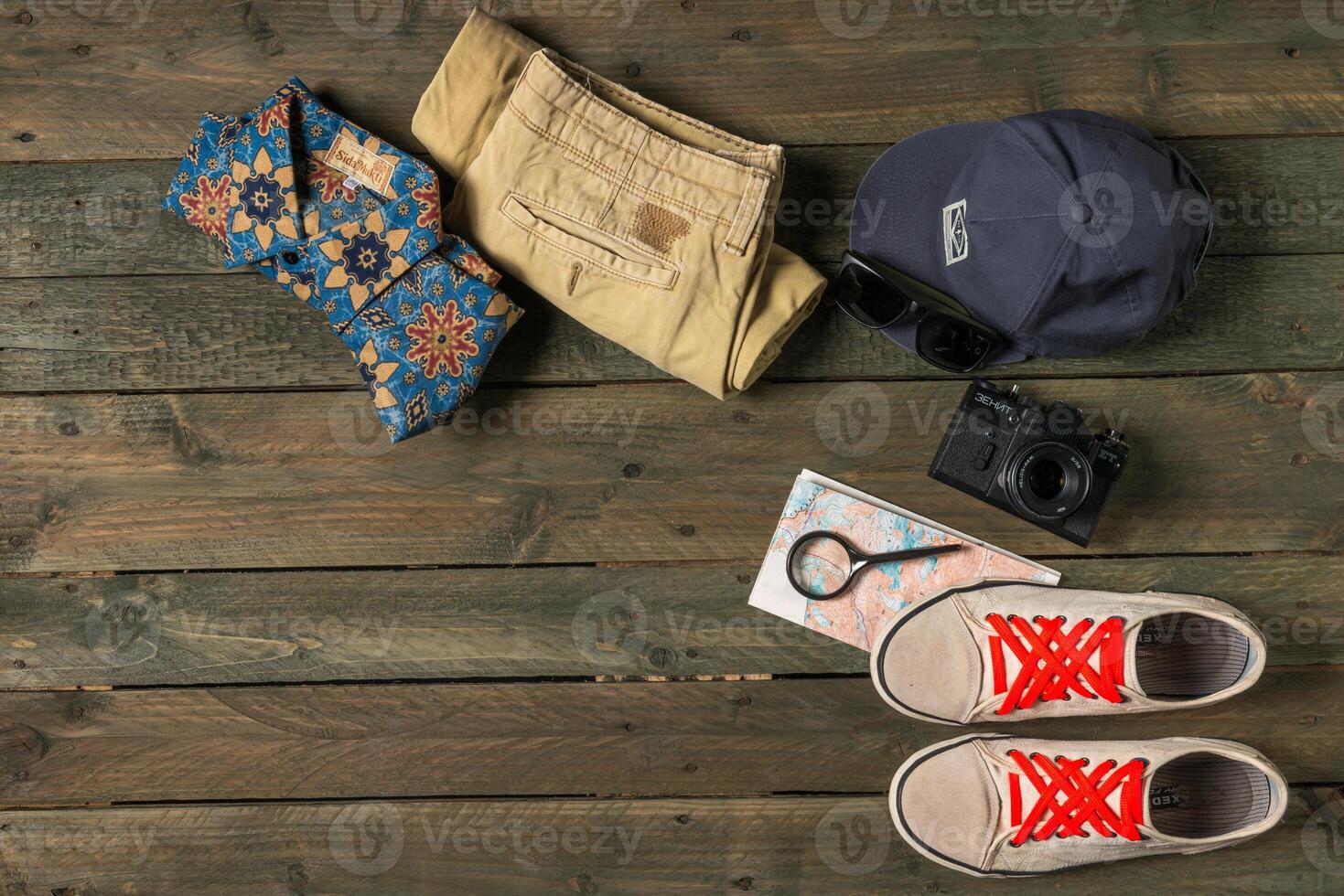 Summer traveling stuff photo