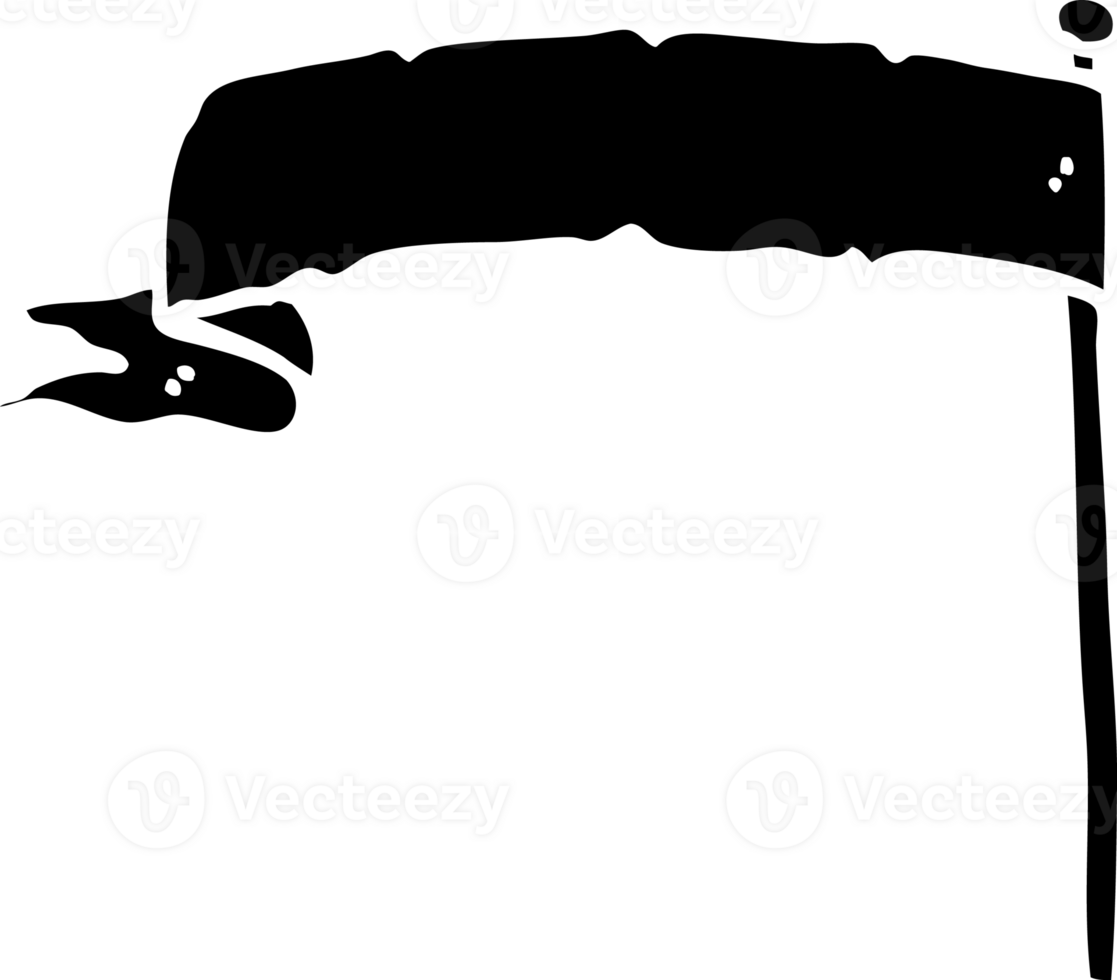 line drawing cartoon waving flag solid black icon png