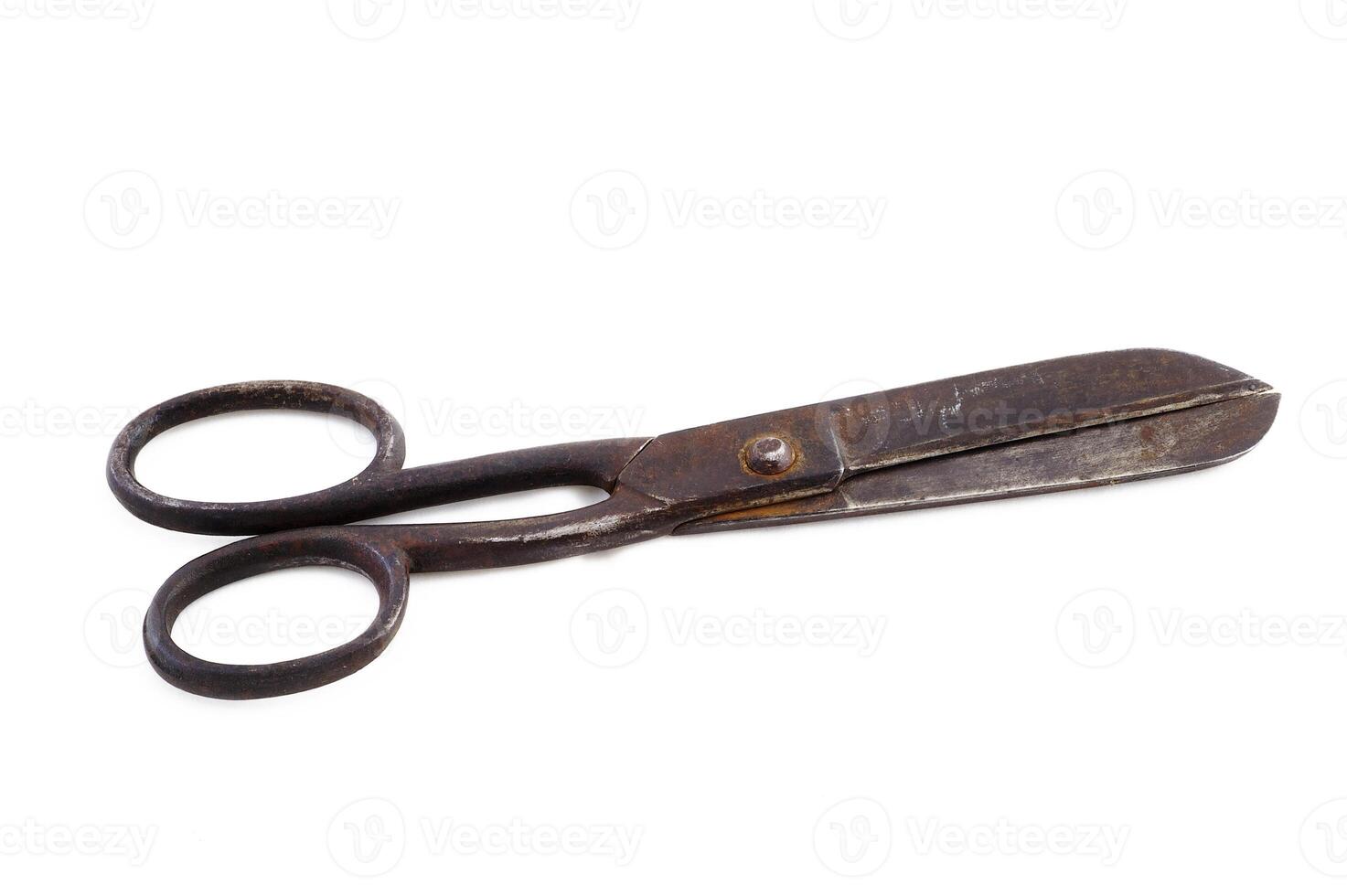 Old big iron isolated scissors photo