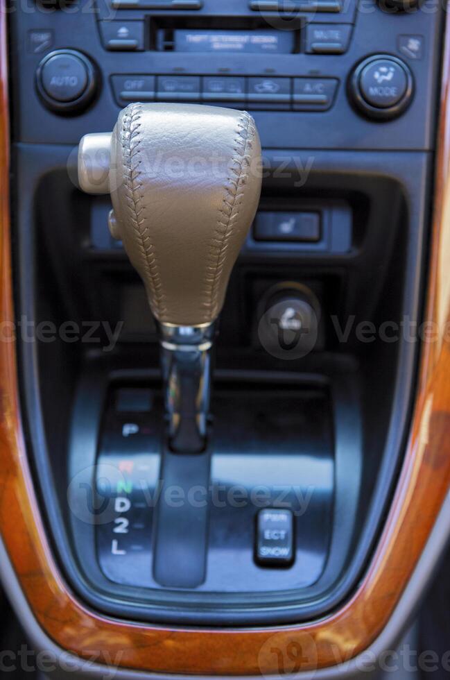 close-up details of automobile's interior photo