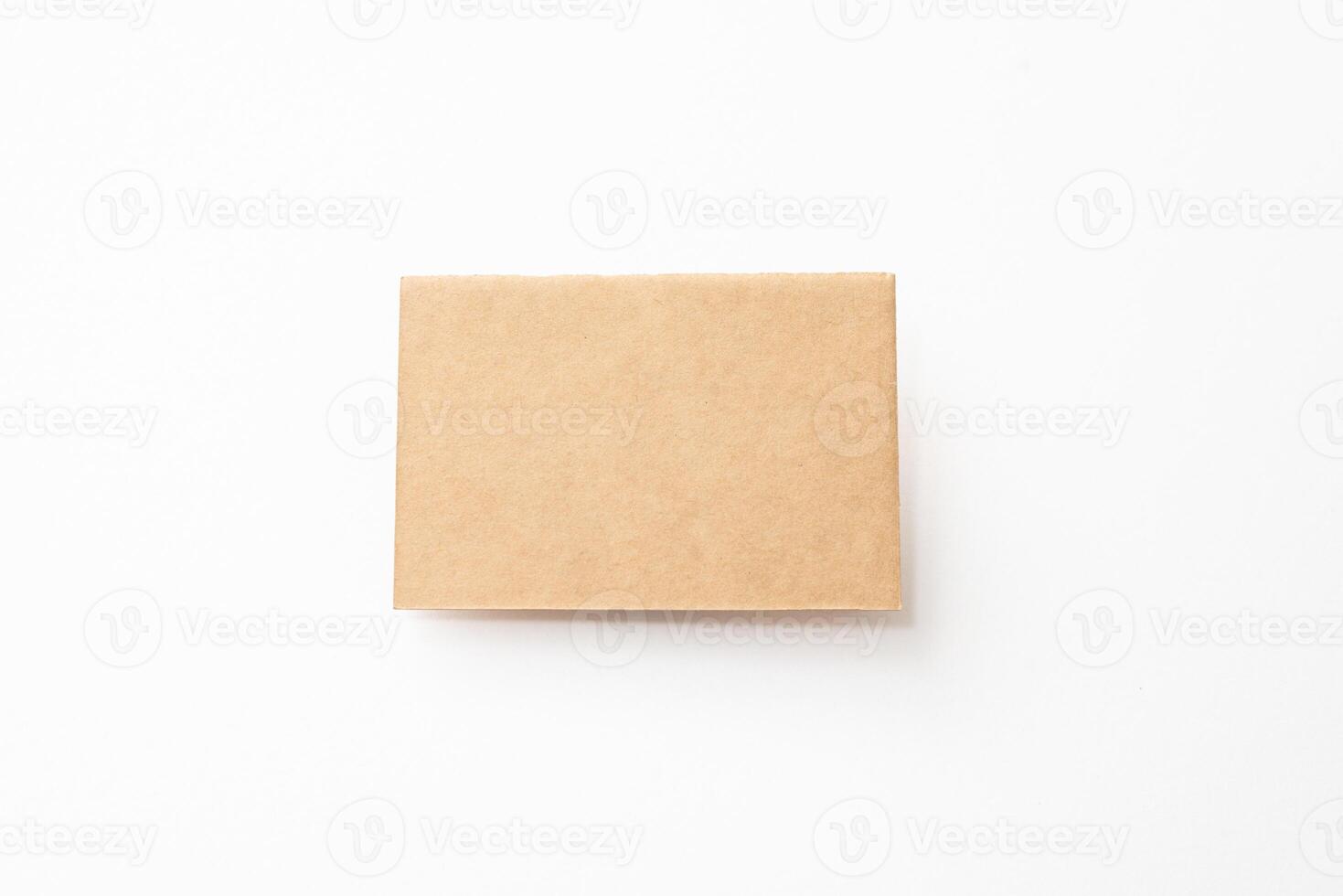 Blank craft business cards. photo