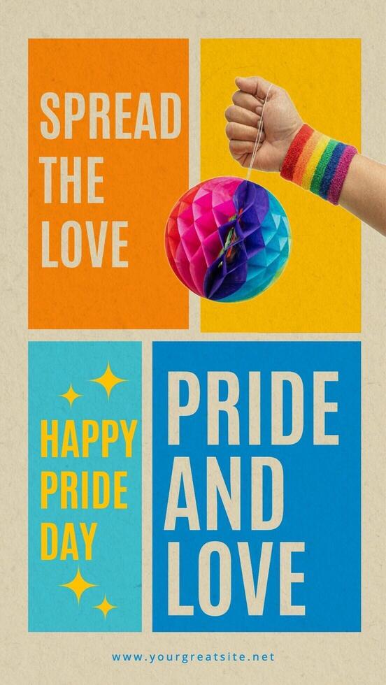 instagram story template post for pride