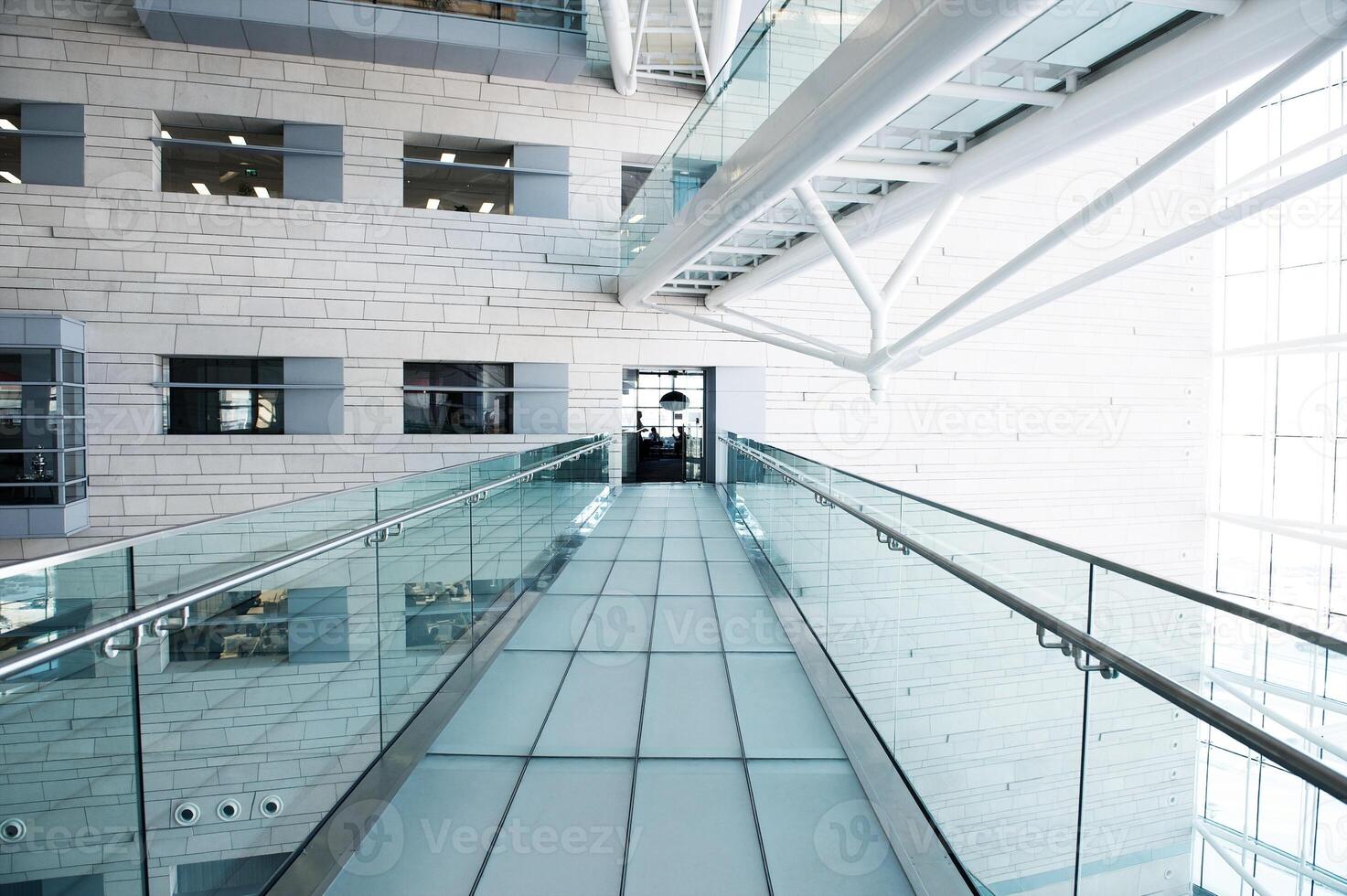 modern hall inside office center photo