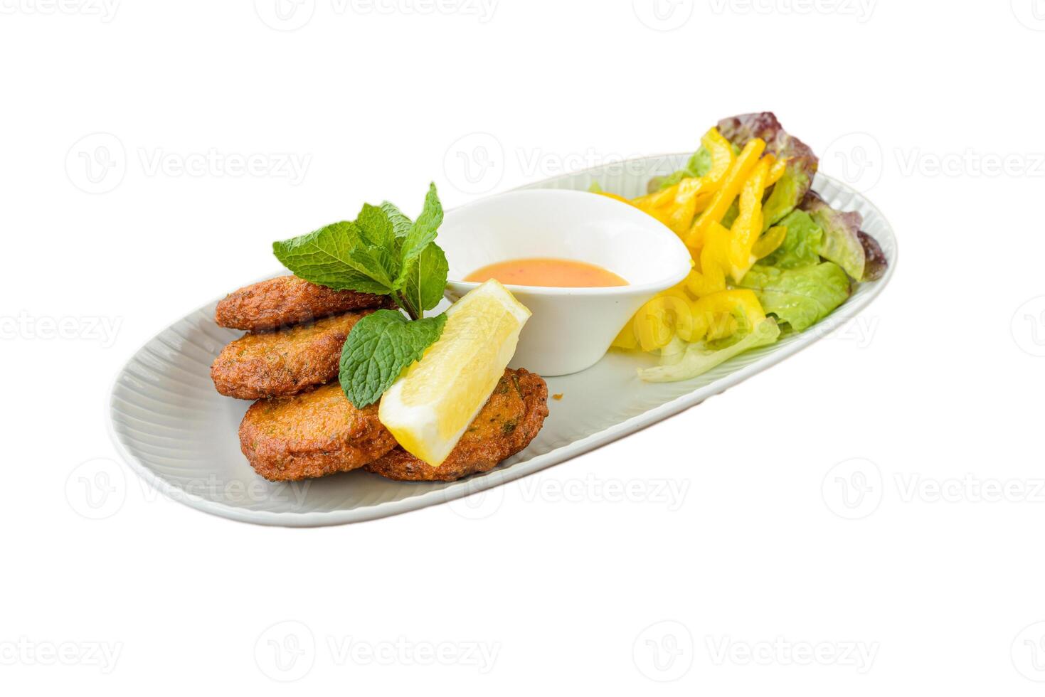 Thai Fish Cake With Salad photo
