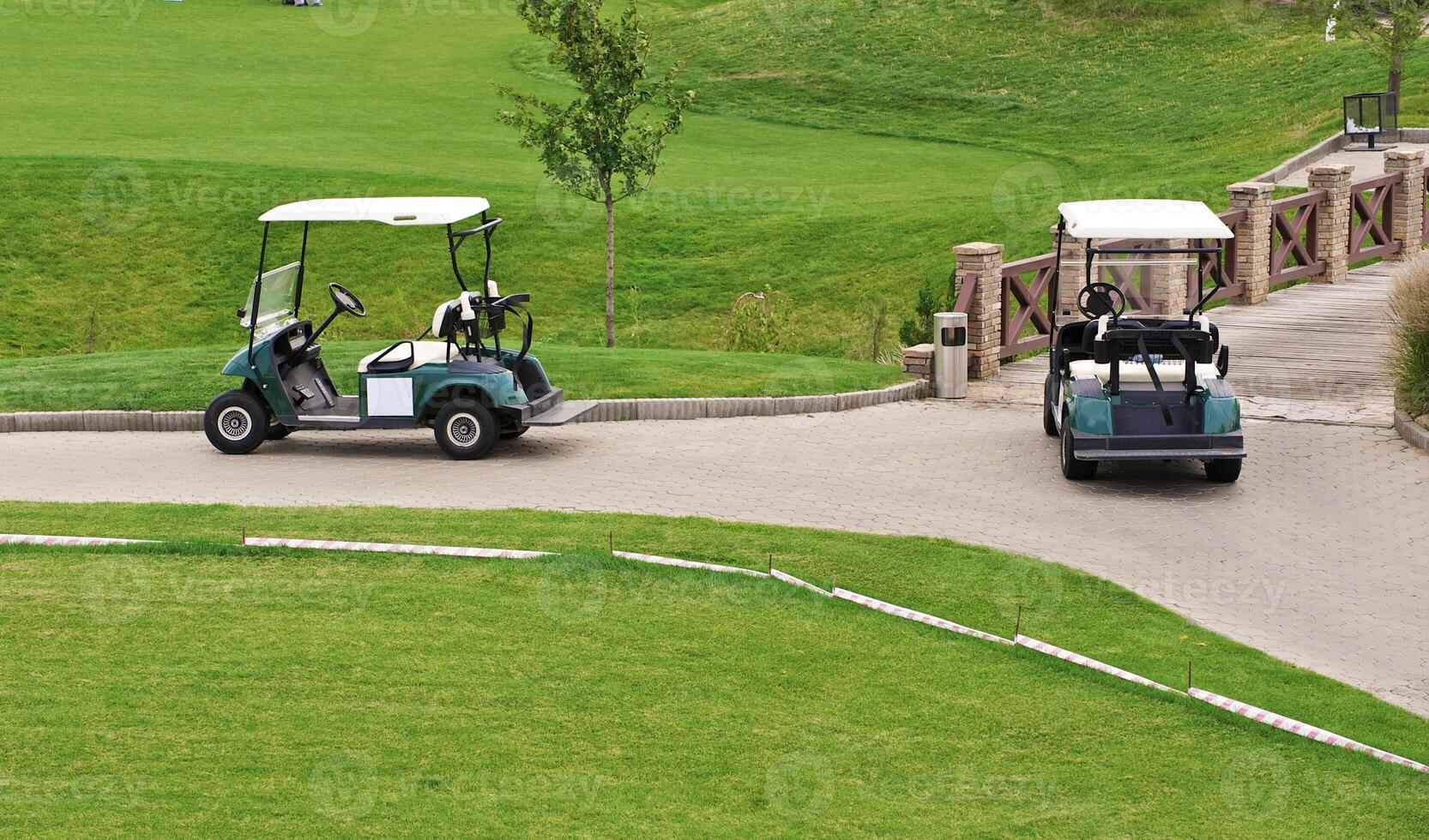Morning Landscape at a Golf Clu photo