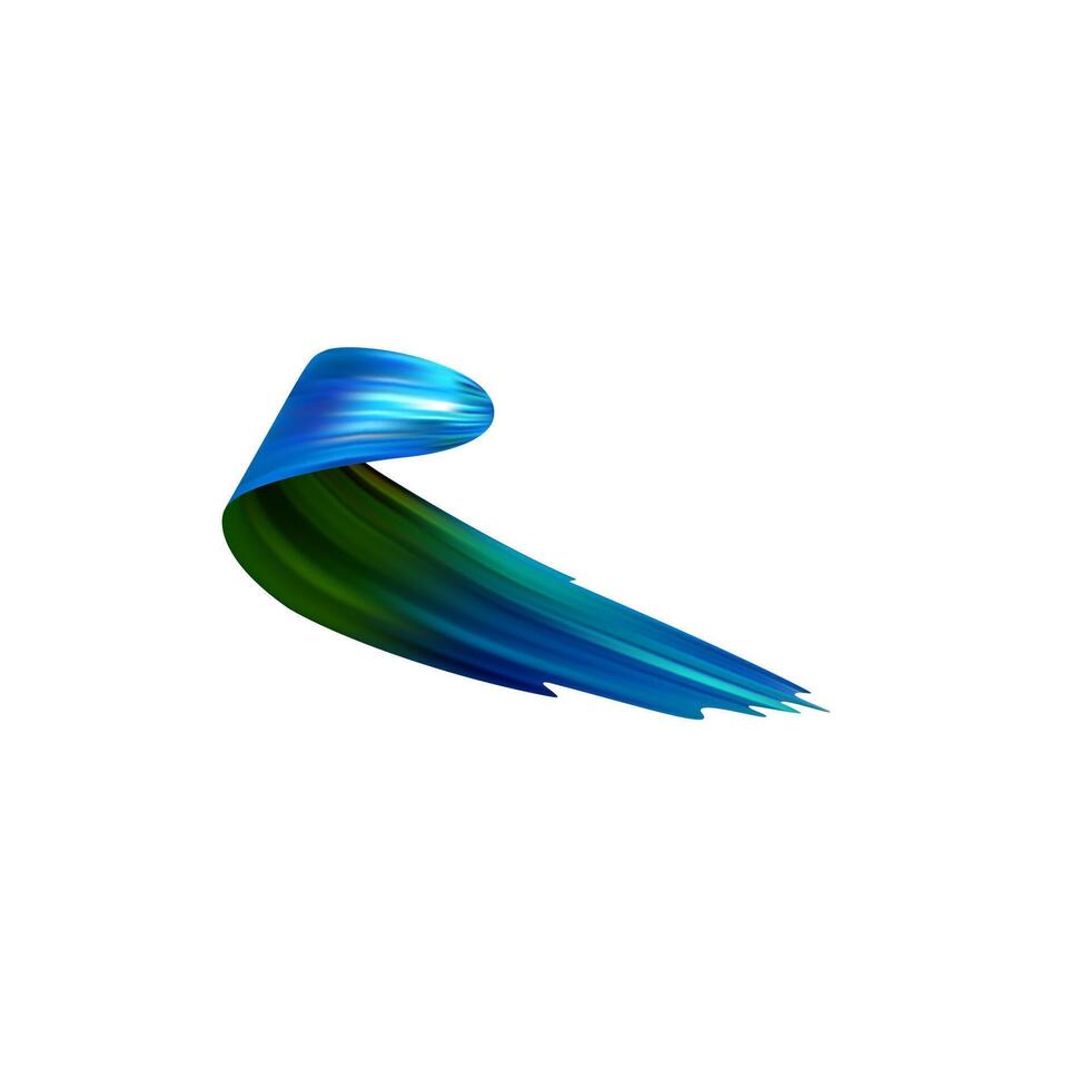 3d Brushstroke gradient texture brush vector