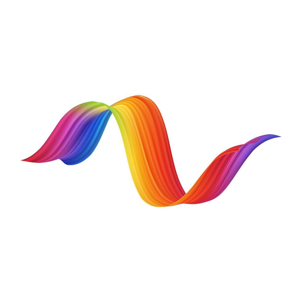 3d Brushstroke gradient texture brush vector