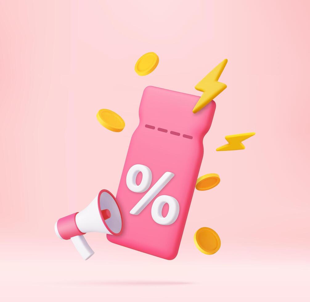 Voucher card cash back template design with coupon code promotion vector