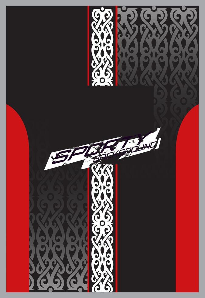 Soccer jersey design for sublimation. Abstract background with sport pattern. vector