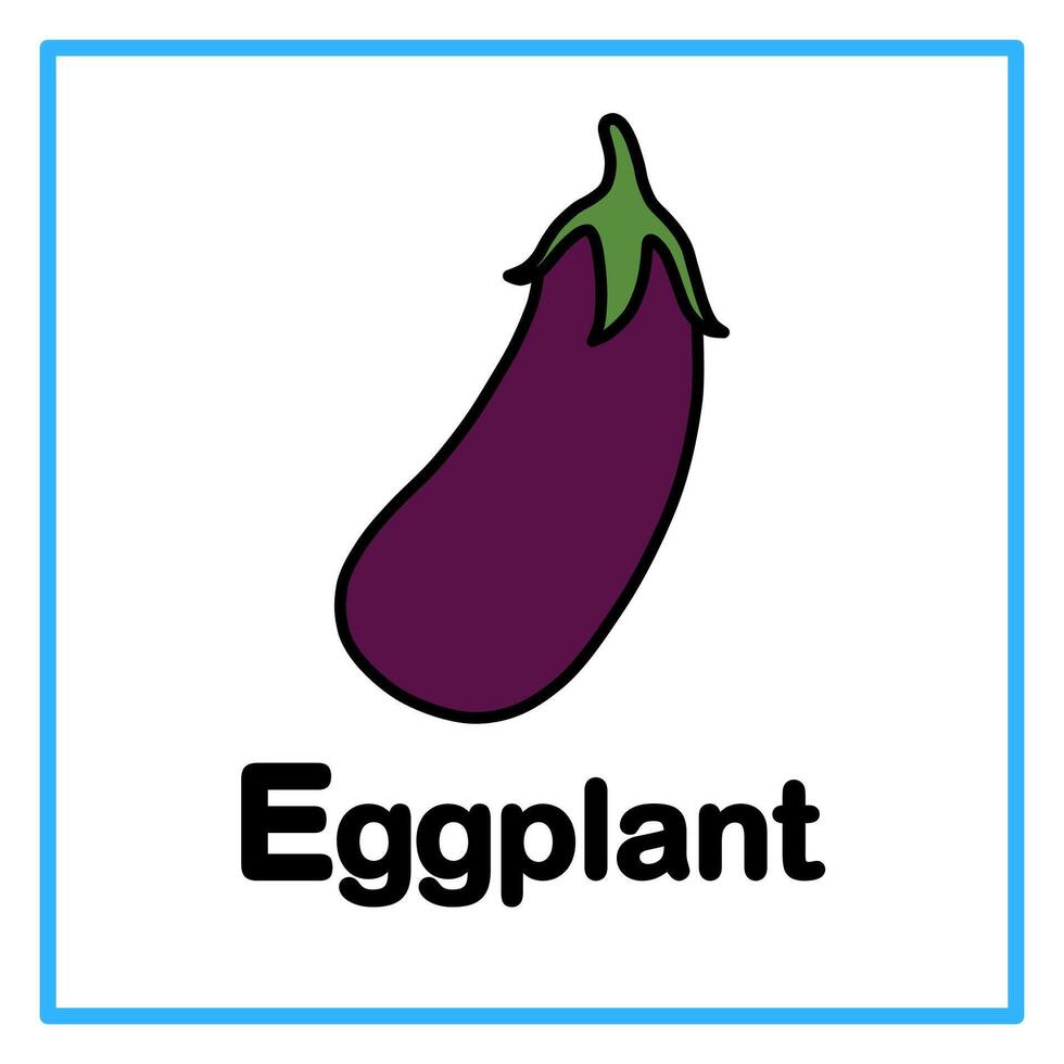 flat eggplant alphabet illustration vector