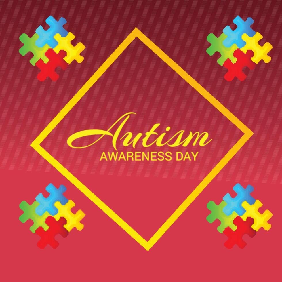 Autsism Day Background. vector