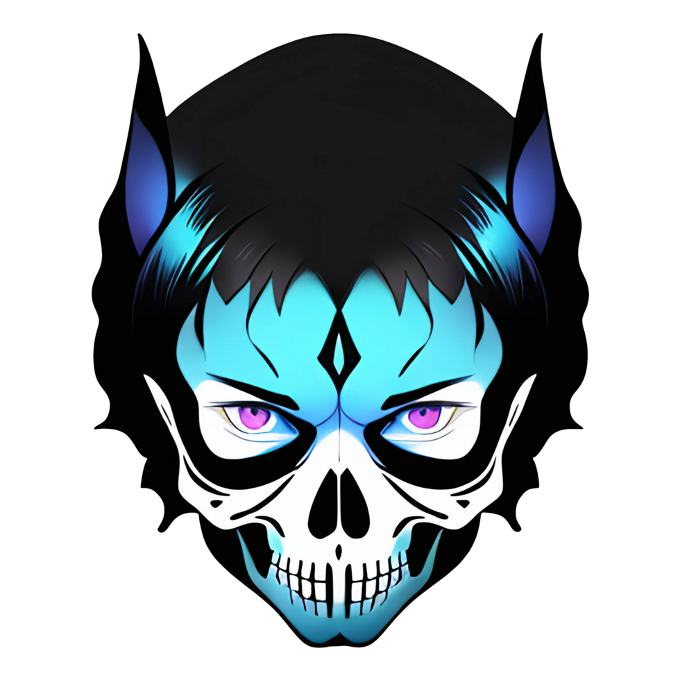 un' cranio con vario colori e modelli. sembra strano nel molti modi. ai- generativo png