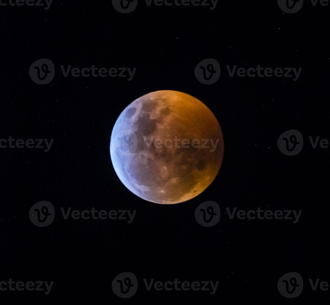Blood moon, eclipse seen from, La Pampa,January 21, 2019   Argentina photo