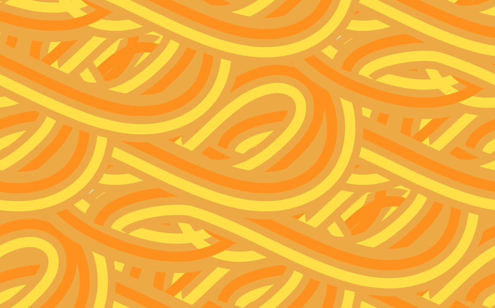 mano dibujado asiático japonés ramen fideos sin costura patrón.fondo con amarillo y naranja rayas.pasta resumen antecedentes concepto.macarrones amarillo póster. vector