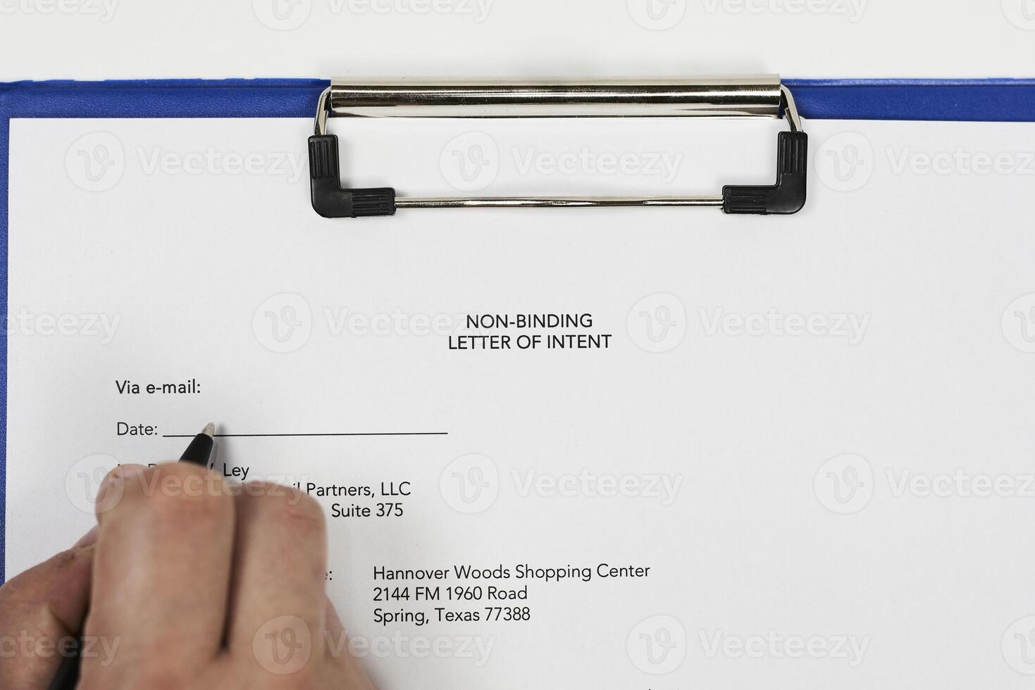 Non-binding letter of intent photo