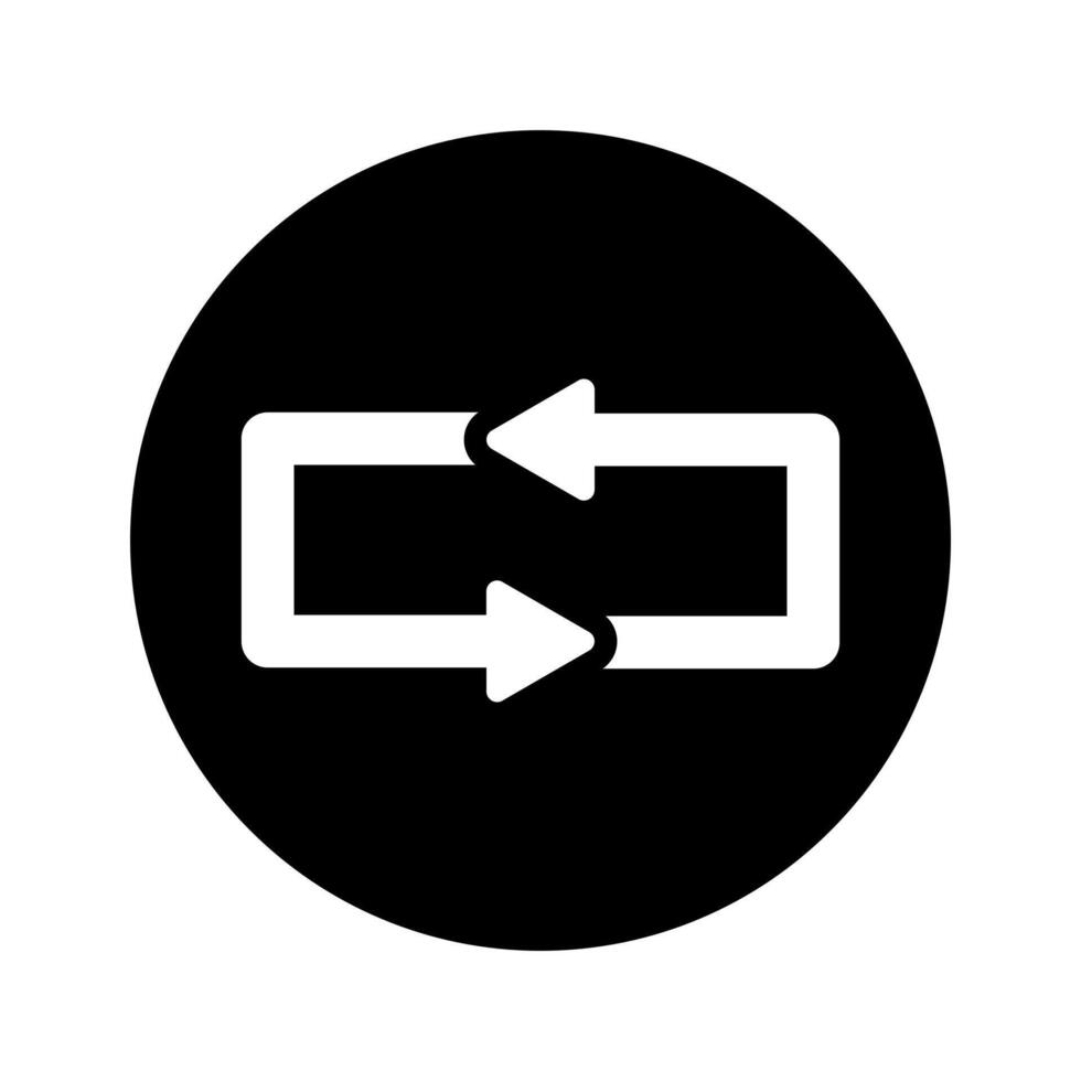 refresh, undo, redo, rotation,repeat  arrows isolated white background vector