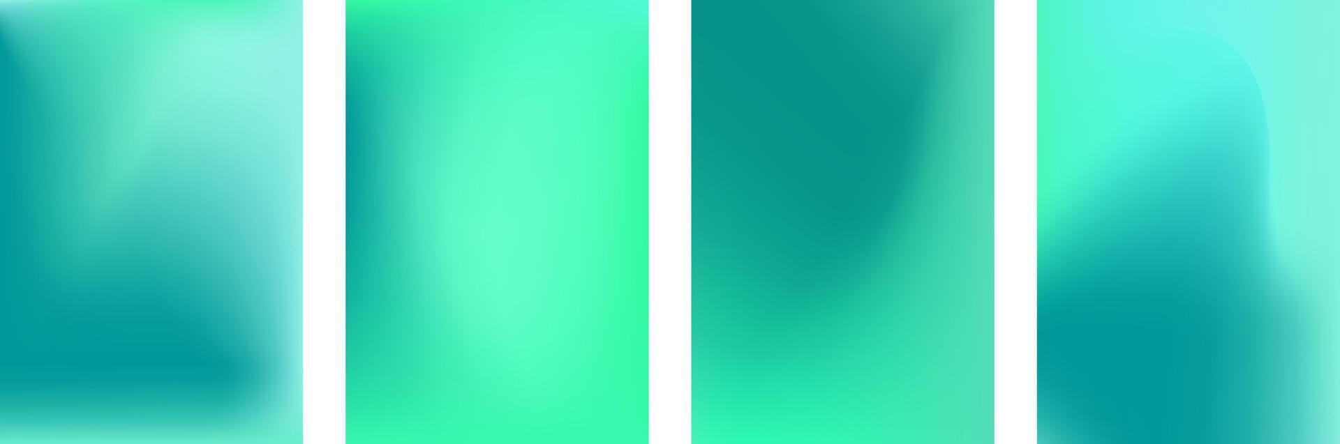 Neon blurred wave.Gradient design with green, mint blue colors.Vector abstract bright green gradient mesh. vector