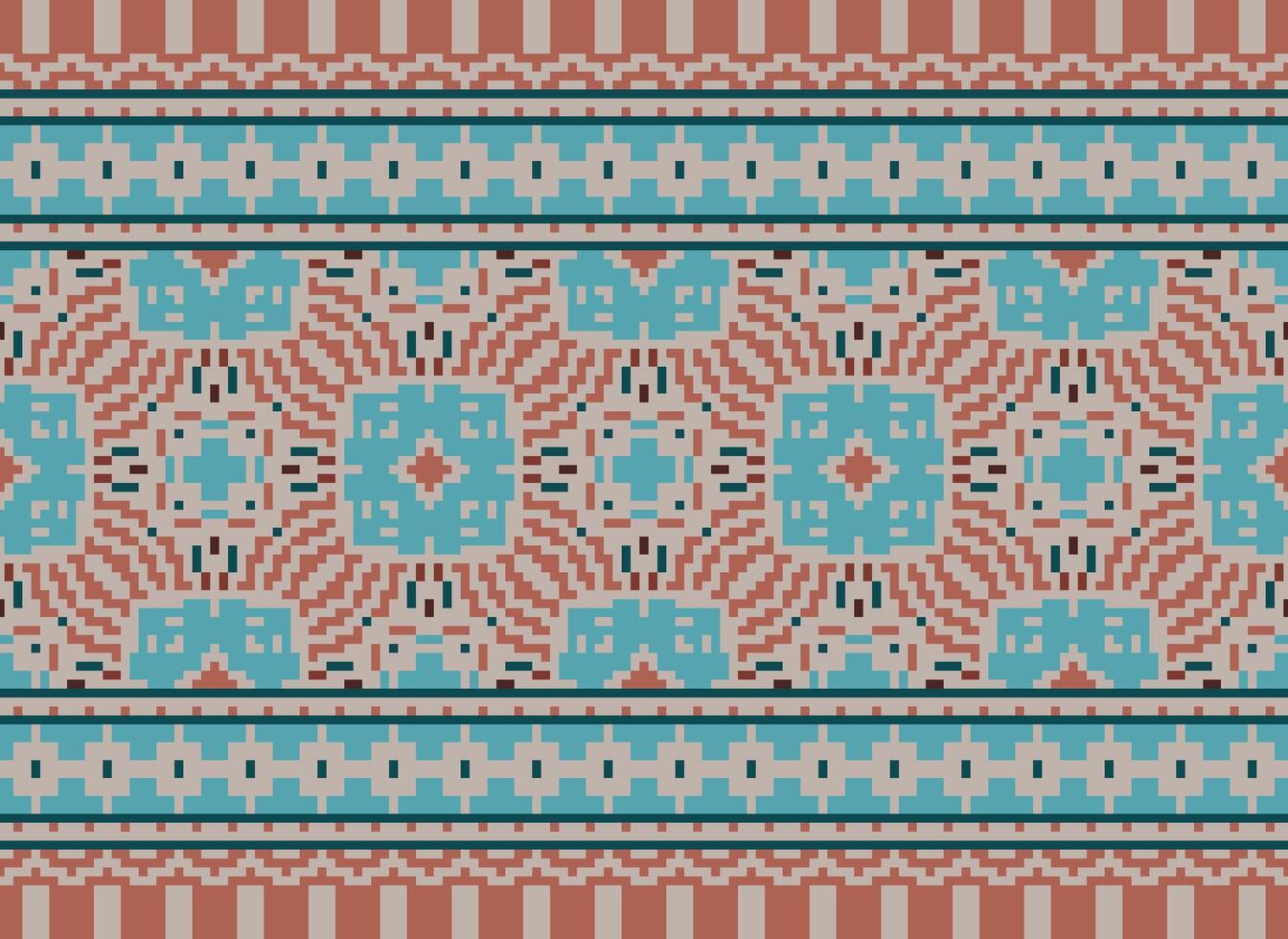 floral cruzar puntada bordado.geometrico étnico oriental sin costura modelo tradicional fondo.azteca estilo resumen vector ilustración.diseño para textura,tela,ropa,envoltorio,decoración,impresión.