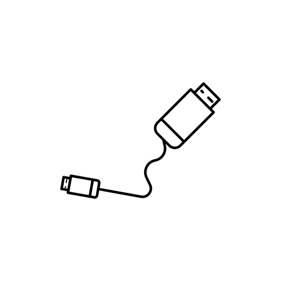 Digitronics Line Icons Vector Illustration of Editable Computer Technology Icons in Sleek Outline Style, Featuring Monitors, Smartphones, Tablets, Laptops, Electronic Devices, desktop, display, drive