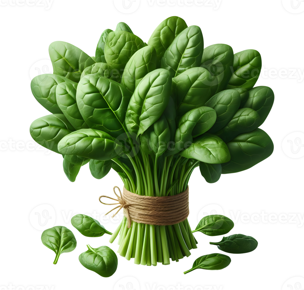 AI generated Spinach png brunch of spinach png spinach brunch png green vegetable png spinach transparent background spinach without background