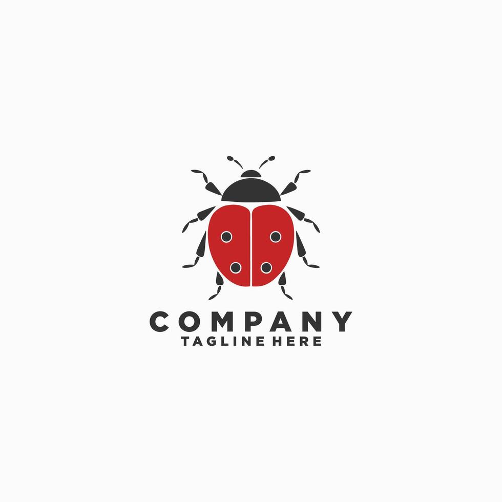 AI generated Ladybug icon. Vector image of red flying insect